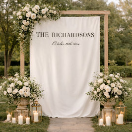 Boho personalisiertes Stoff-Hochzeit-Willkommenssc Wandteppich