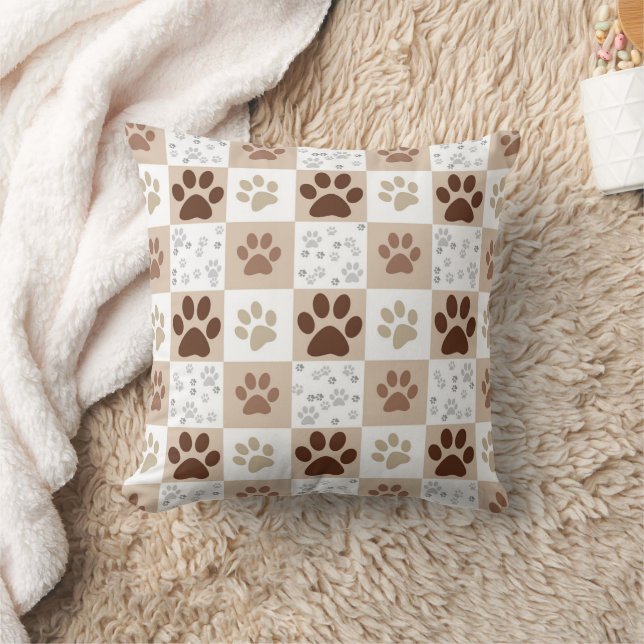 Boho Pet Paw Prüfmuster Kissen (Decke)