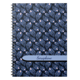 Boho Pfauenfeder Notizbuch Notizblock
