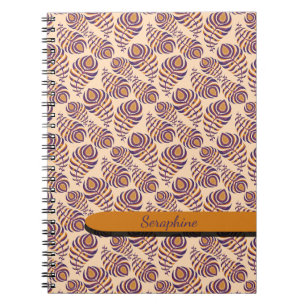 Boho Pfauenfeder Notizbuch Notizblock