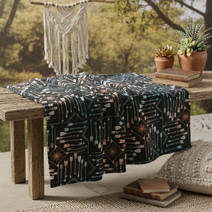 Boho Pfeile und Sun V1 ID748 Fleecedecke