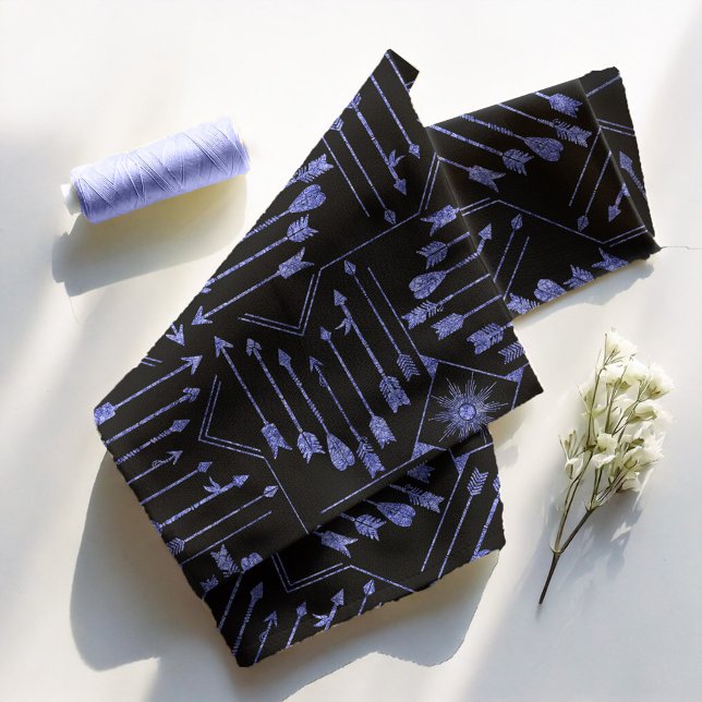 Boho Pfeile und Sun V5 Violet Black ID748 Stoff (Von Creator hochgeladen)