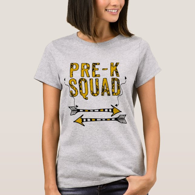 Boho Pfeile vor dem K Squad Personalisierter T - S T-Shirt (Vorderseite)