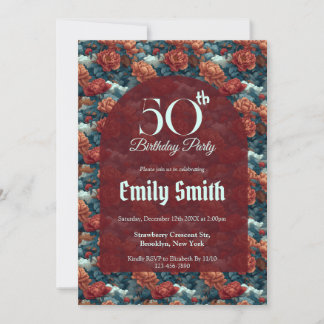 Boho-Pfingstrosen Floral Happy Birthday Einladung