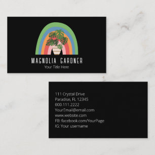 Boho Pflanze Lover Bio Master Gardener Kinderzimme Visitenkarte