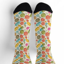 Boho Pharmacy Socken mit Blume & Pillen in Earthy