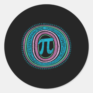 Boho Pi Tag 3.14 Math Geek 2 Runder Aufkleber