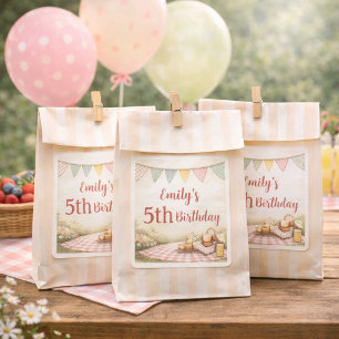Boho-Picknick-Party-Outdoor-Geburtstags-Aufkleber Quadratischer Aufkleber