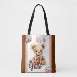 Boho Pink Bear Baby Dusche