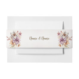 Boho Pink Blume Rustikales Elegantes Ambiente Einladungsbanderole