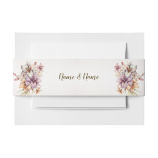 Boho Pink Blume Rustikales Elegantes Ambiente Einladungsbanderole