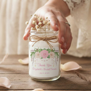 Boho Pink Brautparty Quadratischer Aufkleber