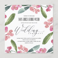 BOHO PINK CHRIST THORN CACTI BLOOM FRAME WEDD