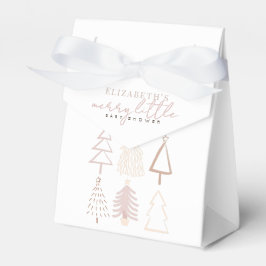 Boho Pink Christmas Trees Baby Shower Geschenkschachtel