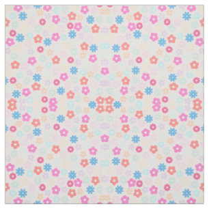 Boho Pink Daisy Blume Pattern Stoff