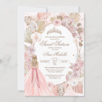 Boho Pink getrocknete Rose der Blüte Sweet 16 Birt