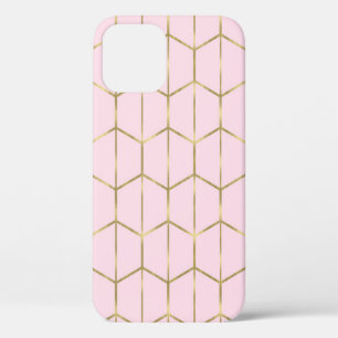 Boho Pink Hexagon Gold & Geometric Glam Case-Mate iPhone Hülle