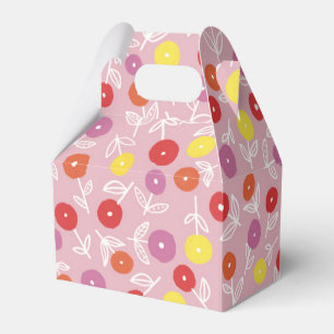 Boho Pink Modernes Blumenmuster Geschenkschachtel