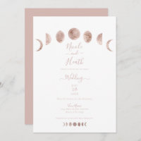 Boho Pink Moon setzt moderne Minimalhochzeit ein