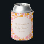 Boho Pink Orange Niedliche Babydusche Custom Dosenkühler<br><div class="desc">Feiern Sie stilvoll mit dieser hübschen Blumendusche, die sich ideal für eine besondere Touch Ihres Events eignet! Dieser personalisierte Gefallen mit weichen pastellfarbenen Blume und elegantem Schriftzeichen ist sowohl funktional als auch schön. Behalt Drinks gekühlt und erschafft einen unvergesslichen Sake für die Gäste, Zuhause zu nehmen. Ideal für Babyduschen und...</div>