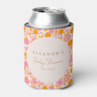 Boho Pink Orange Niedliche Babydusche Custom