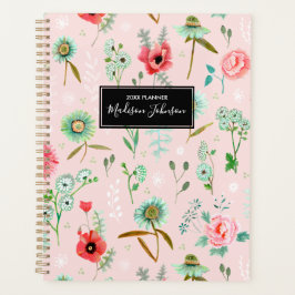 Boho Pink Wild Blume Pattern | Planer
