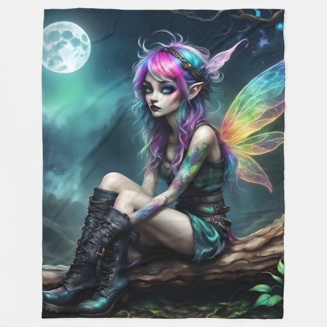 Boho Pixie Fleecedecke (Vorderseite)