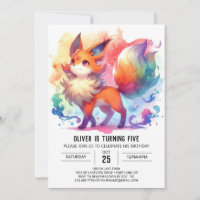 Boho Playful Fox Birthday