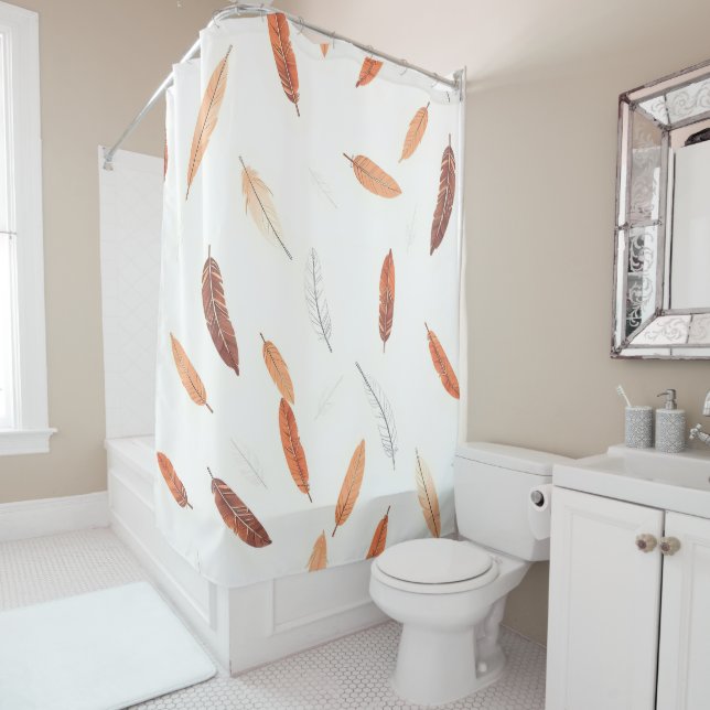 Boho Popular Feathers Luxury Collection Duschvorhang (Beispiel)
