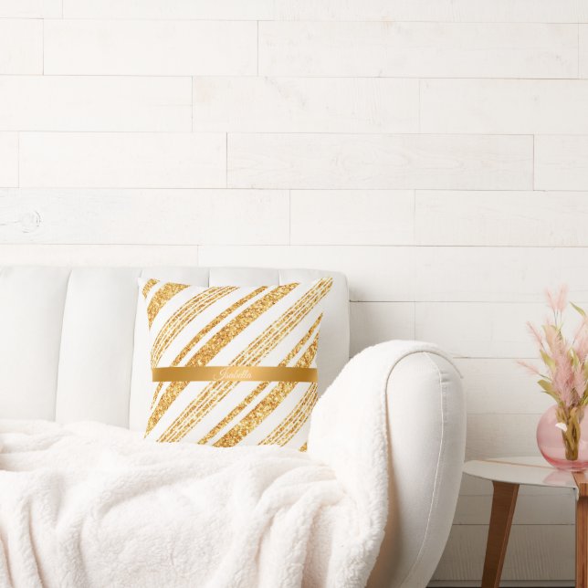 Boho Populäre Streifen-Kollektion für den weißen G Kissen (Liege)