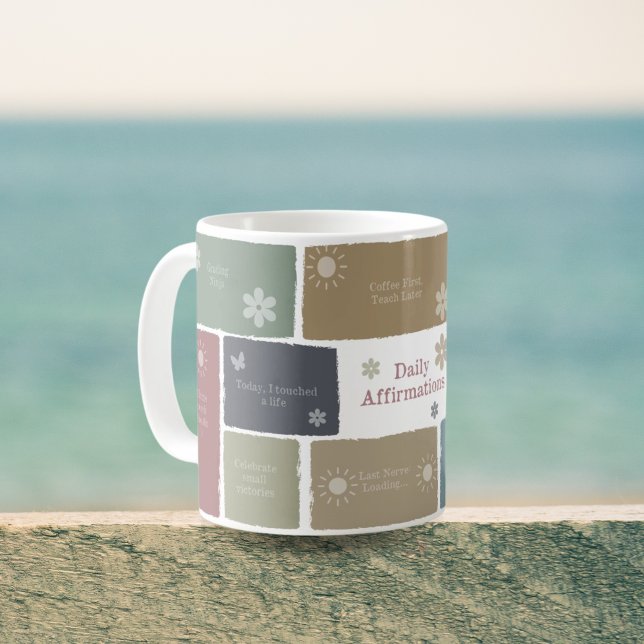 Boho positive Affirmative Gift mit Inspiration Kaffeetasse (Von Creator hochgeladen)
