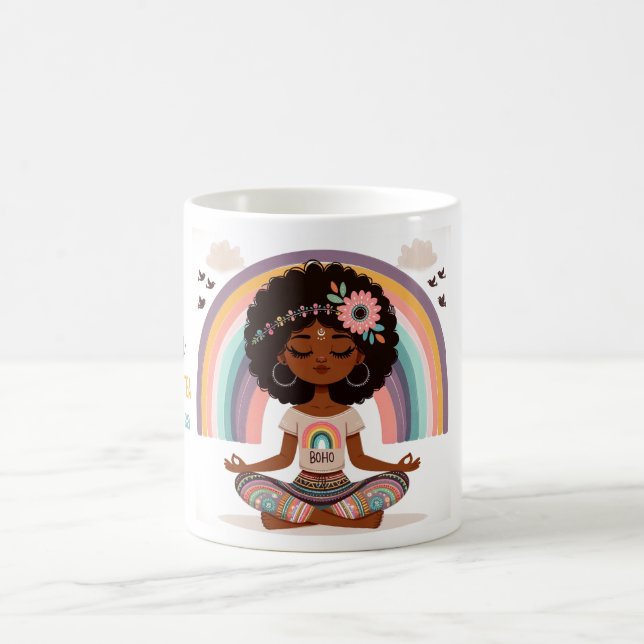 Boho Positivi-Tea Yoga Tasse (Mittel)