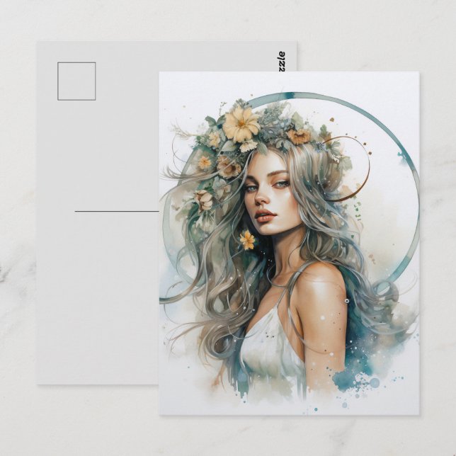 Boho Postkarte (Vorne/Hinten)