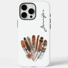 Boho Prairie Spirit Feather iPhone / iPad Gehäuse 16 Pro Max Hülle