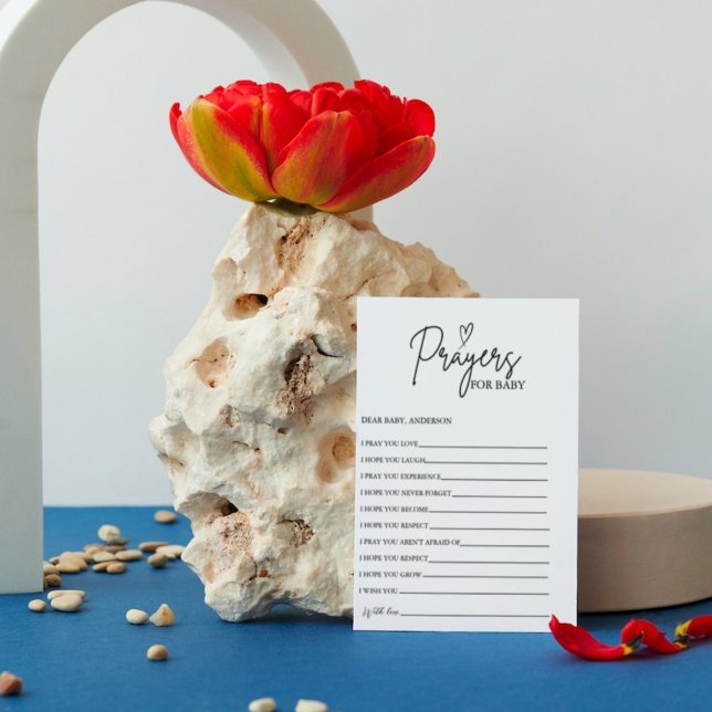 Boho Prayers for Baby Well Wishings for Baby Dusch Einladung (Von Creator hochgeladen)