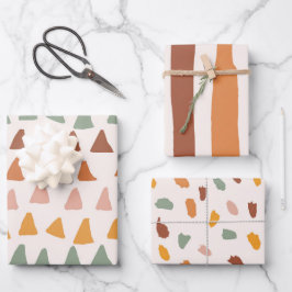 Boho Print Doodle Shapes Happy Colours Patterns Geschenkpapier Set