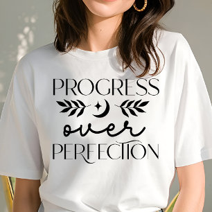 Boho Progress over Perfection Motivierend Tri-Blend Shirt