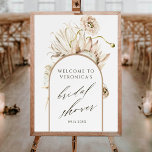 Boho Protea Pampas Grass Brautparty Willkommen Poster<br><div class="desc">Dieses Begrüßungsschild aus dem Brautparty zeigt einen bemalten Aquarellprotea,  Trockenpampas Gras,  Wildblumen mit einem Bogenrahmen. Klicken Sie auf die SCHALTFLÄCHE BLAUE DESIGN TOOL,  um eine erweiterte Anpassung dieses Designs zu erhalten. Matching-Elemente sind ebenfalls verfügbar.</div>