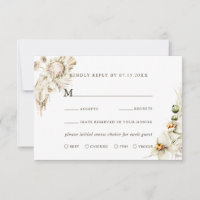 Boho Protea Pampas Grass Floral Wedding