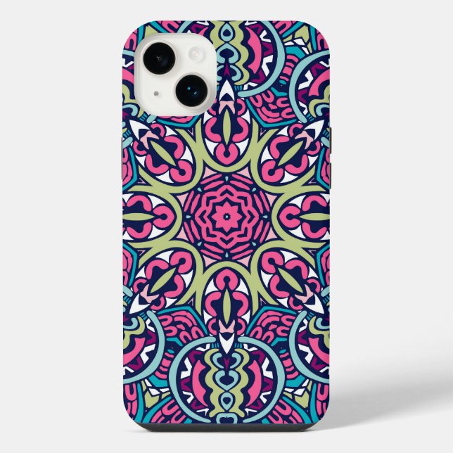 Boho Psychedelic Tribal iPhone Case Hülle (Rückseite)