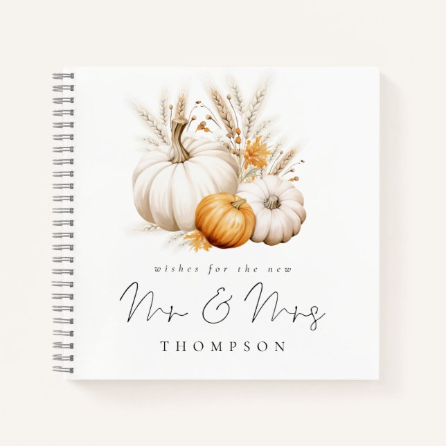 Boho Pumpkins wünscht sich neuen Mr. Guest Book Notizbuch (Vorderseite)