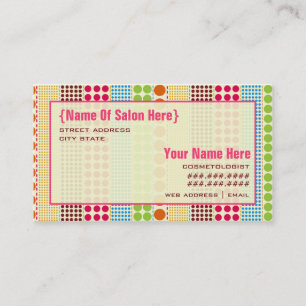 Boho punktiert Cosmetologist-Salon-Verabredung Terminkarte