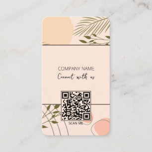 Boho QR Code Connect mit uns Visitenkarte