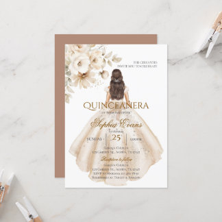 Boho Quinceanera Einladung