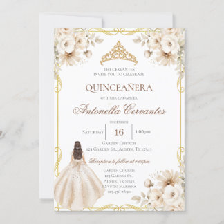 Boho Quinceanera Einladung