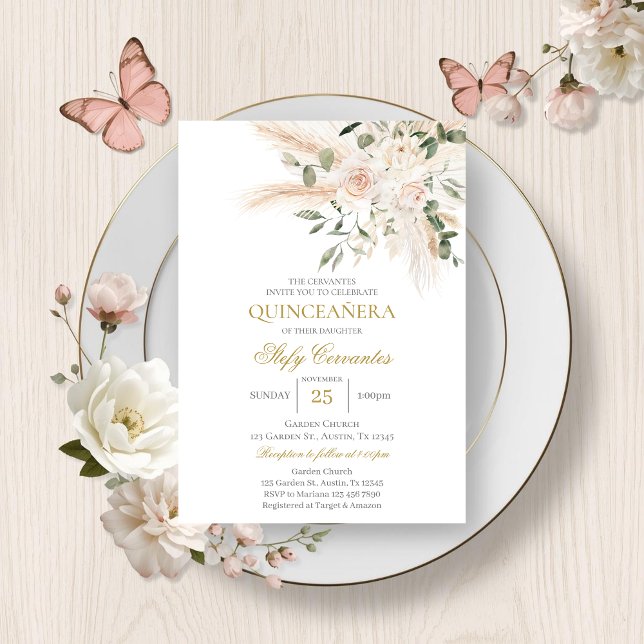 Boho Quinceanera Einladung (Von Creator hochgeladen)