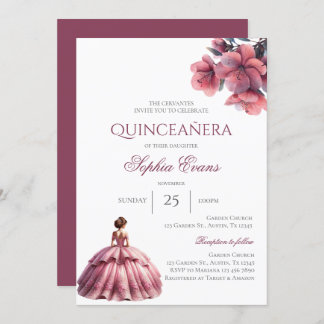 Boho Quinceanera Einladung