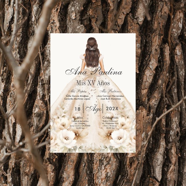 Boho Quinceanera Spanisch  Einladung (Von Creator hochgeladen)
