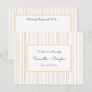 Boho Rain Baby Duschberatungskarten Hinweiskarte