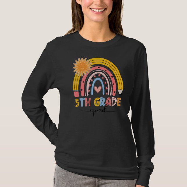 Boho Rainbow 5. T-Shirt (Vorderseite)
